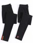 Casual Liso Pantalones tobilleros Pantalón