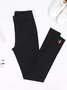 Casual Liso Pantalones tobilleros Pantalón