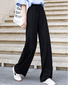 Casual Liso Largo Cordón Ajustable Pantalón