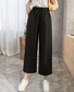 Casual Liso Pantalones tobilleros Cordón Ajustable Pantalón