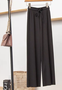 Casual Liso Largo Cordón Ajustable Pantalón