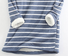 Escote Redondo Manga Larga Rayas Lana Flojo Camisa para Mujeres