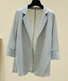 Liso Cuello de Solapa Casual Chaqueta