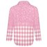 Cuello Camisero Manga Larga Tartán Hebilla Regular Microelasticidad Flojo Túnico Blusa para Mujeres