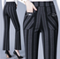 Casual Tartán Largo Hebilla Pantalón