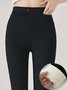 Casual Liso Largo Hebilla Pantalón