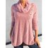 Manga Larga Letras de texto Hebilla Regular Microelasticidad Flojo Camisa para Mujeres
