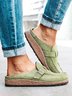 Mujeres Casual Cómodo Cuero Slip-On Sandalias