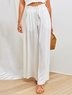 Pantalones aflojar Liso Casual 
