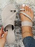 Casual Mezclilla a Anillo Sandalias deslizantes